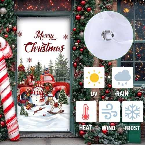 12 Pcs Seasonal Door Cover Decorations Set for Seasons Large Photography