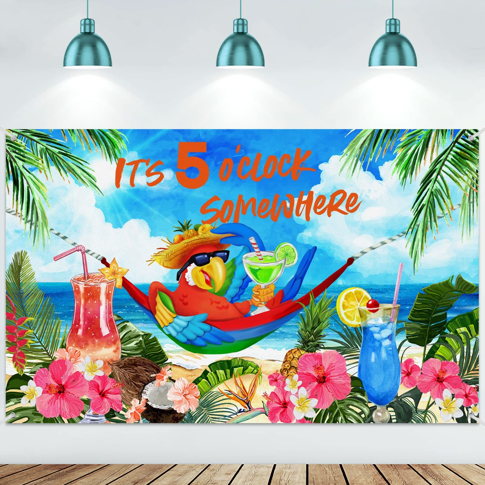 Mixweer It’s 5 O’ Clock Somewhere Summer One Size, [IK] Tropical Blue-Green