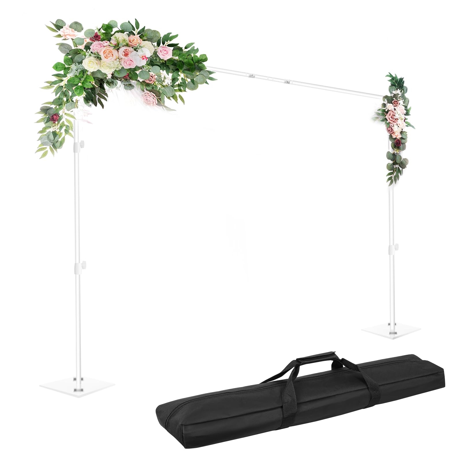 Backdrop Stand, 8.5x10ft Width Adjustable Photography Background Support Pole…
