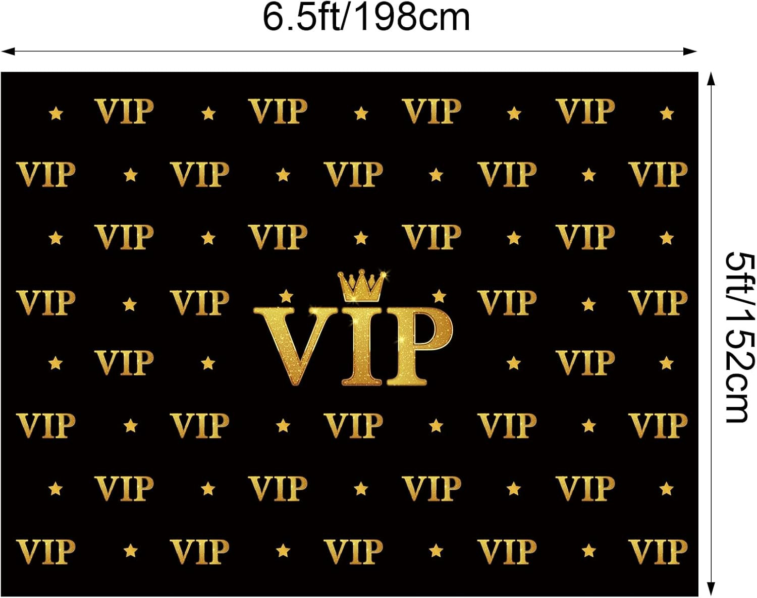 6.5 X 5 Ft VIP Photography Backdrop Red Carpet Event Movie Award Backdrop Crown