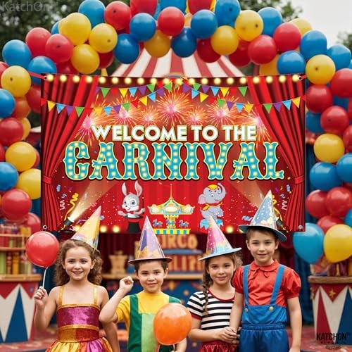 , Welcome to the Carnival Banner – XtraLarge 72×44 Inch | Carnival