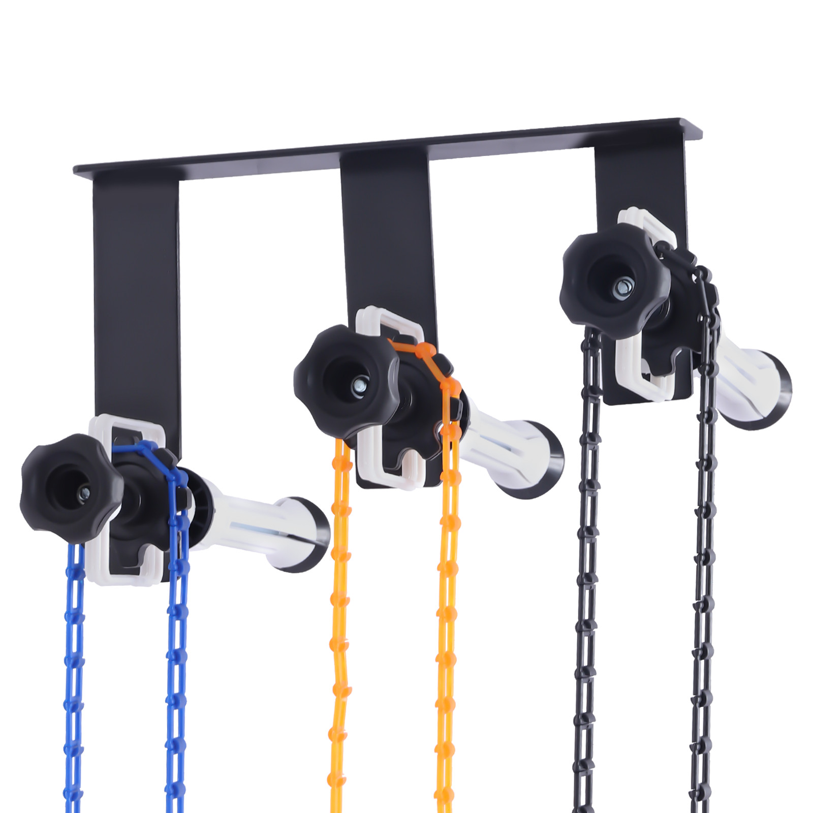 3-Roller Photography Backdrop Wall Mount Manual Background Roller Support System
