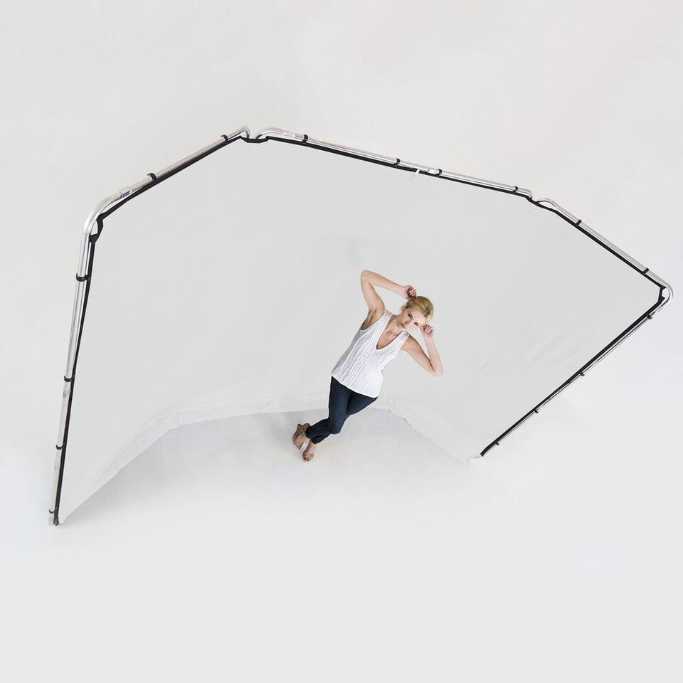 Two New Manfrotto / Lastolite Panoramic Backgrounds ( 13′ x 7.5′ ) BLACK & WHITE