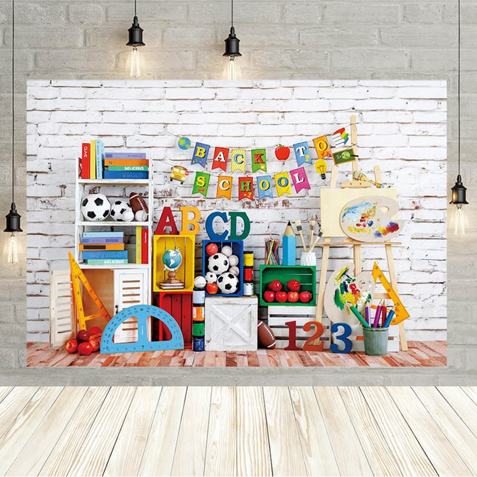 Welcome Back To School First Day Backdrop Kindergarten Classroom Photo 7x5ft