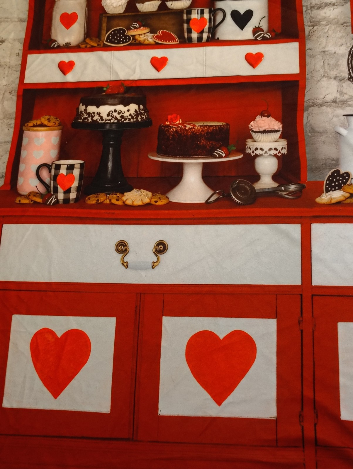 Kate Valentine’s Baking Photography/ Live/ Holiday Backdrop Microfiber 69″X96″