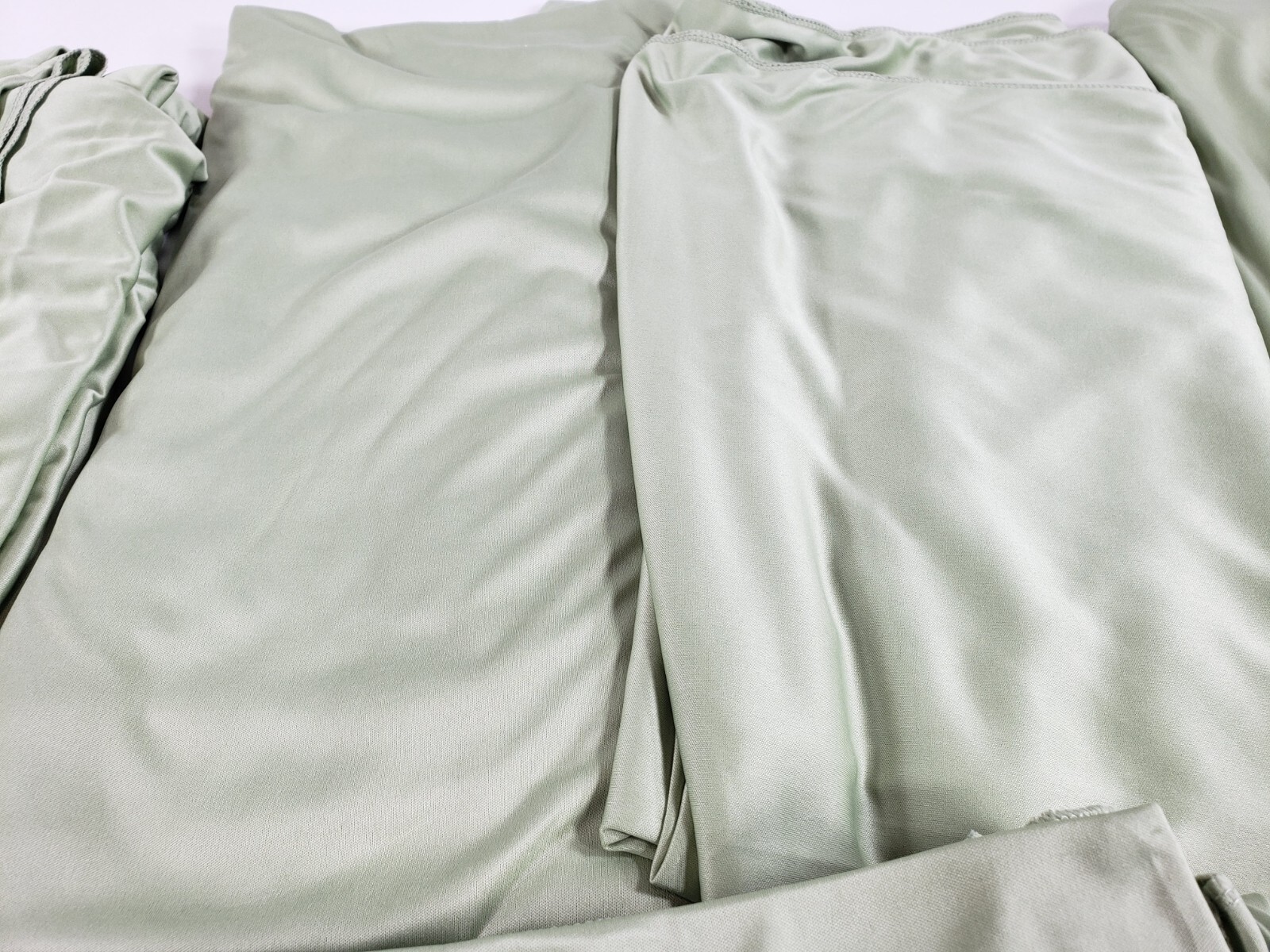 10 Panels Sage Green Backdrop Curtain for Parties 50FTx10FT (W5’xH10′ 10 Panels)