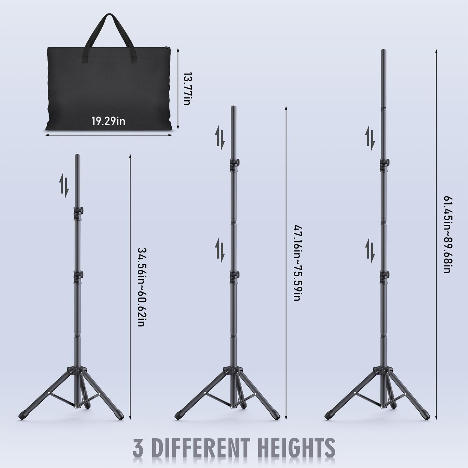 Backdrop Stand Kit – 6 Widths, 10×7.5ft Adjustable Background Stand for Parti…