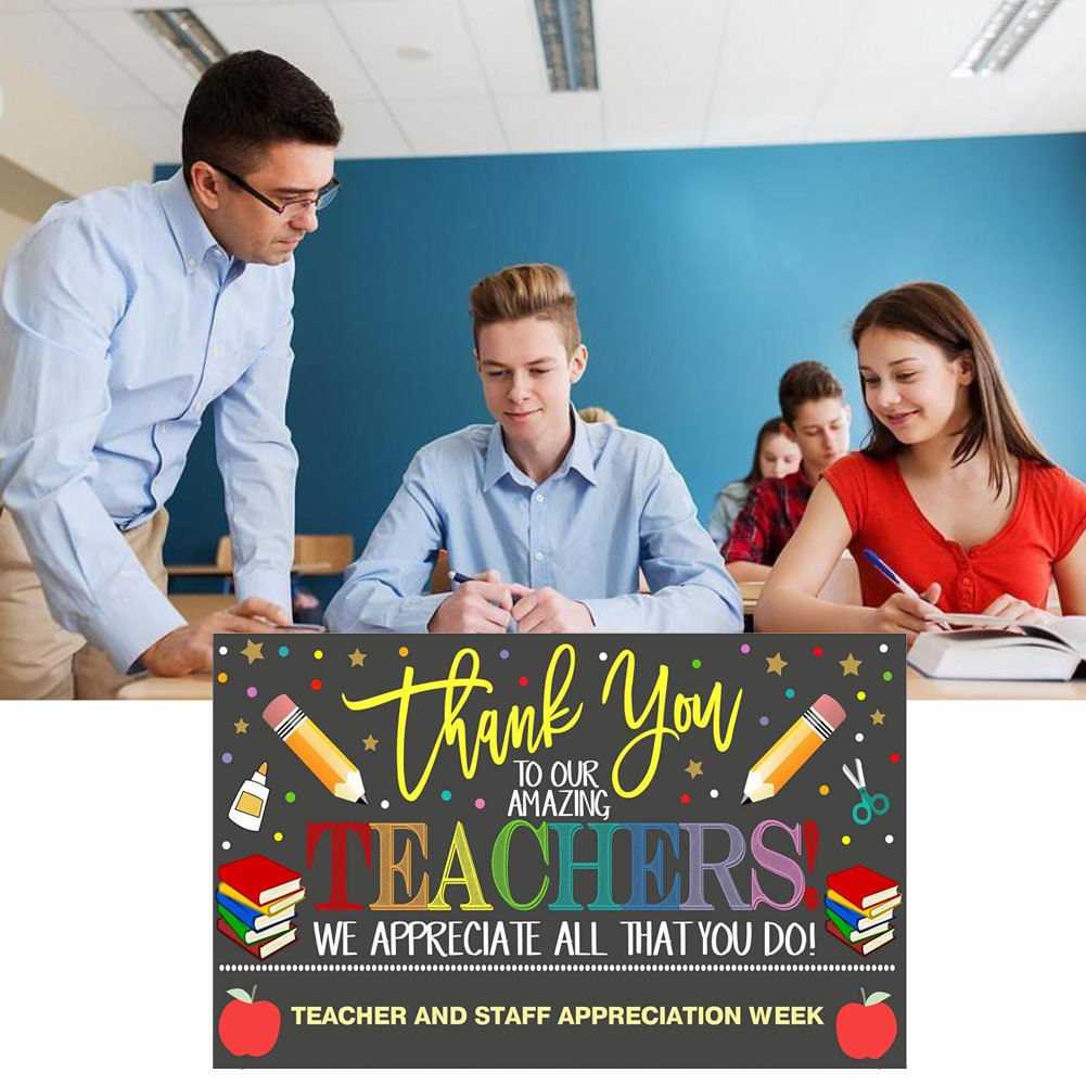 90x150cm Photography Backdrops Teachers Day Thank You Teachers Backdrops1333