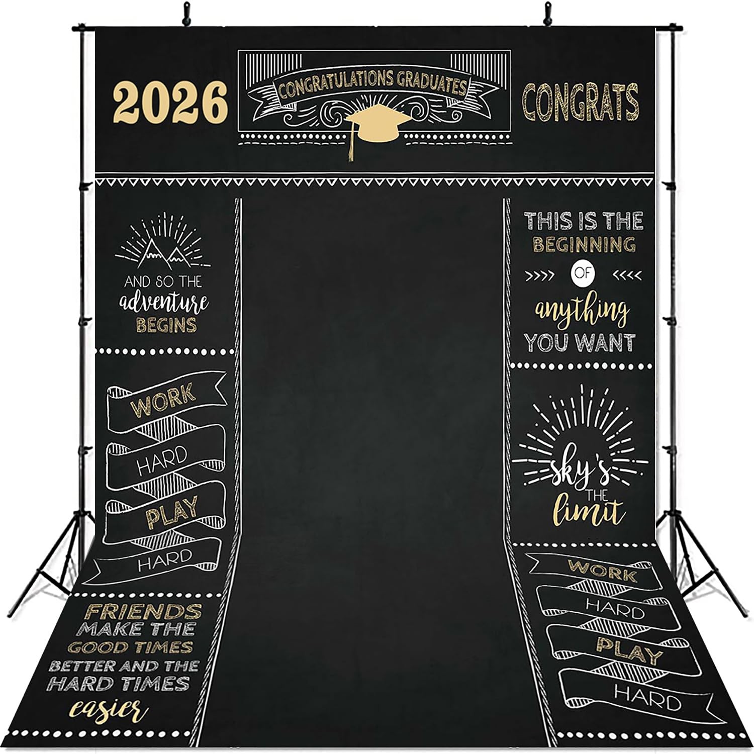 6x8ft Graduation Backdrop 2025 Prom Party Photo Background Congratulations