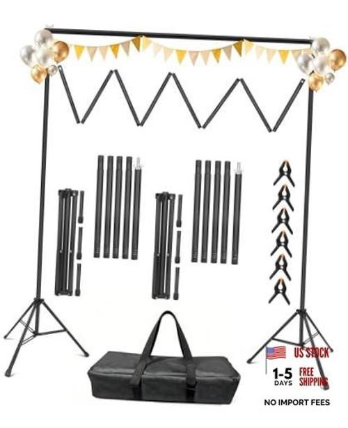 Backdrop Stand 10 x 8 Ft (WxH), Adjustable Photography Background Stand 10x8FT