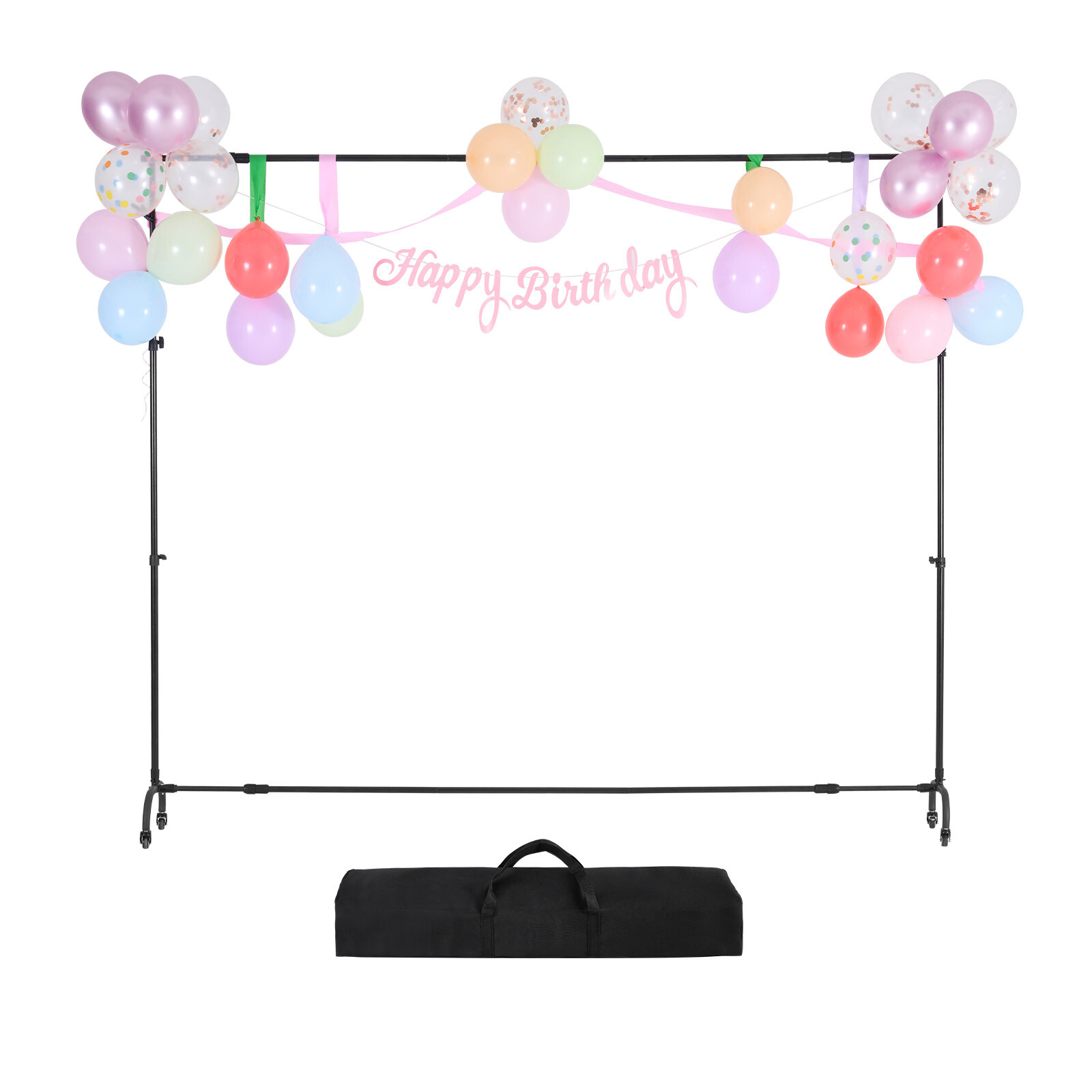 Backdrop Stand Movable Stand Kit 7 x 10 ft for Party & Photo Video Studio