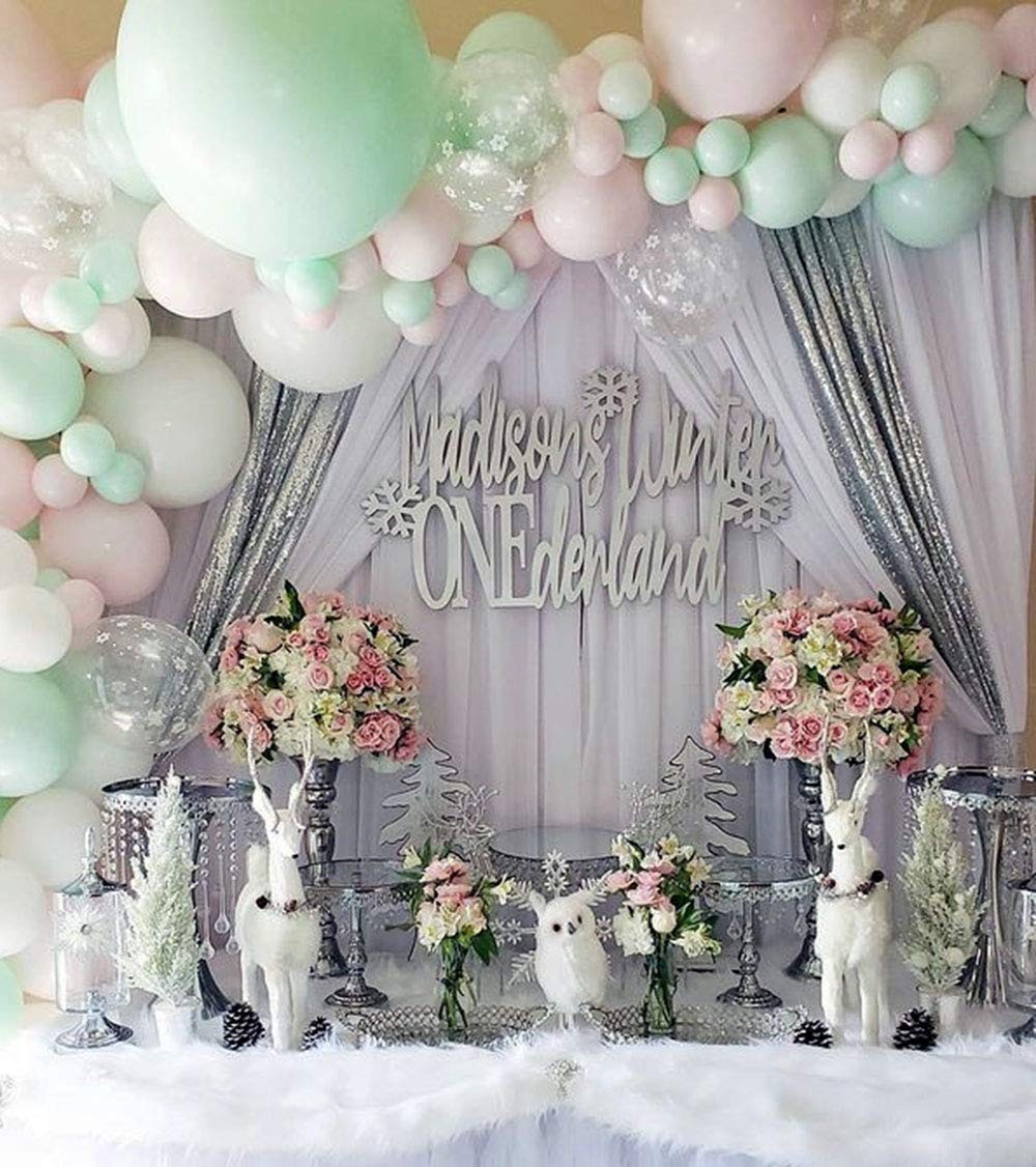 2 Panels 5×10 Ft Grey Polyester Wedding Backdrop Curtain Party Photo Drape