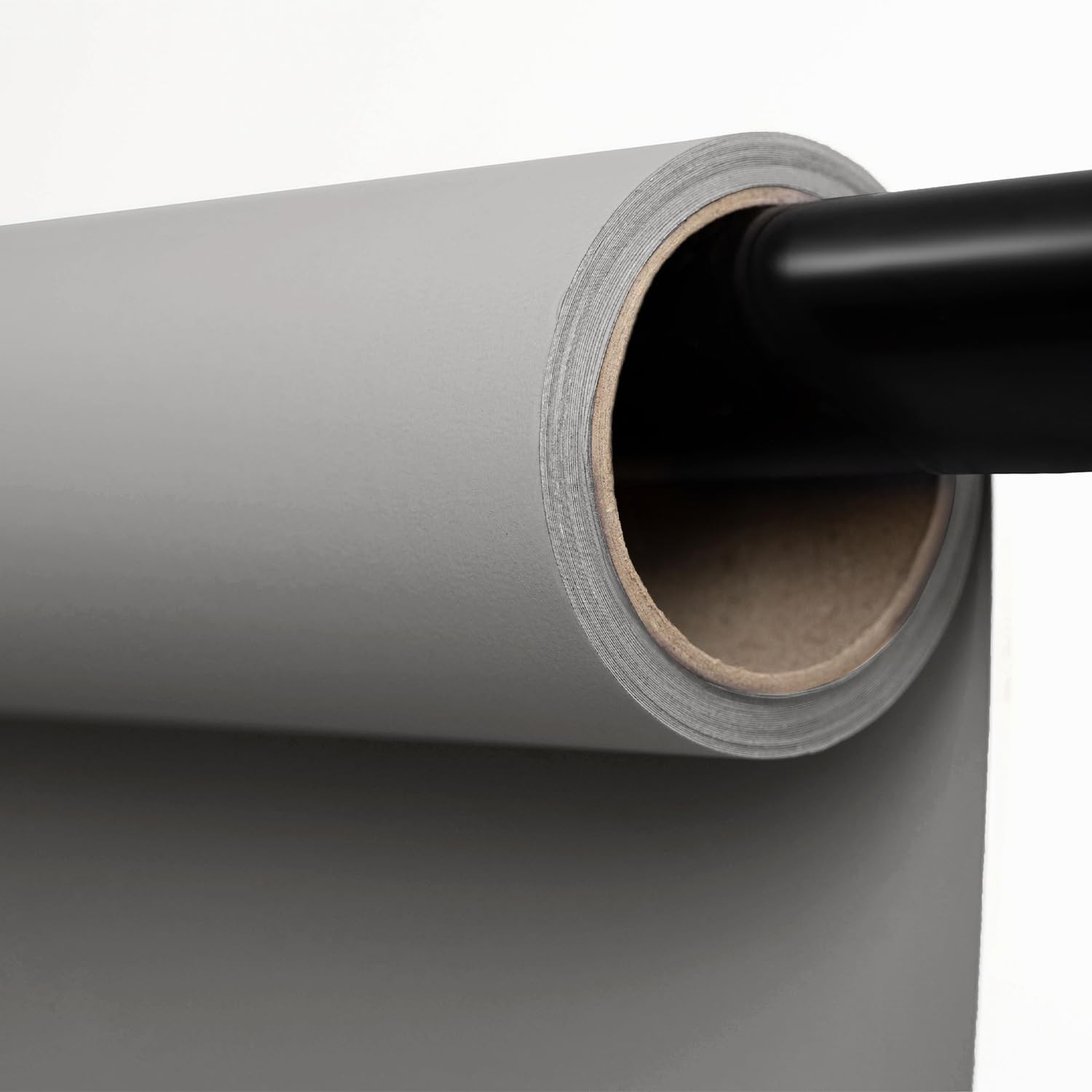 Seamless Paper Backdrop Photography Light Gray Photo Background 53in x 16.4ft
