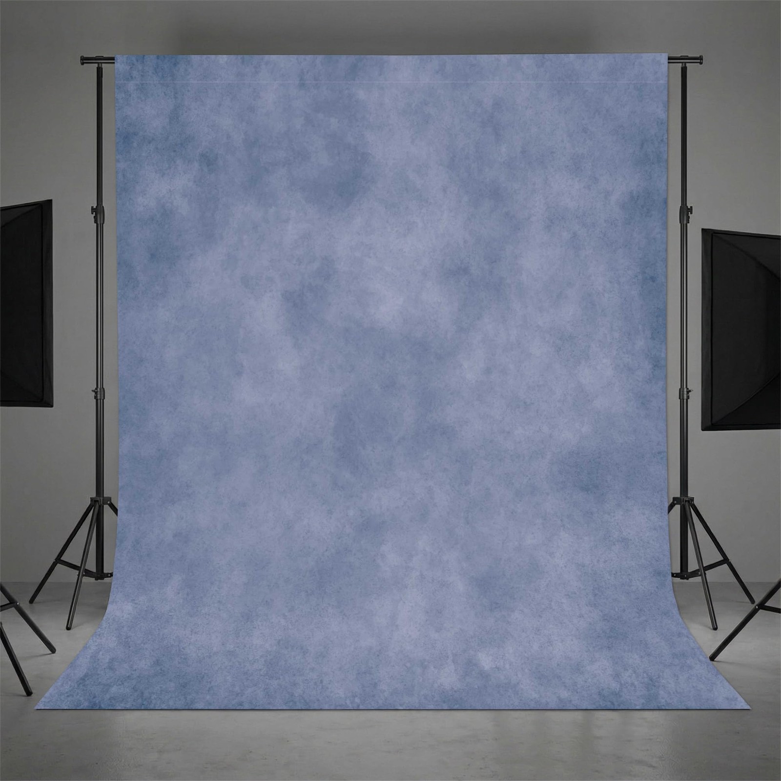 8×10 Ft Abstract Light Blue Portrait Photography Backdrop Studio Pocket Top