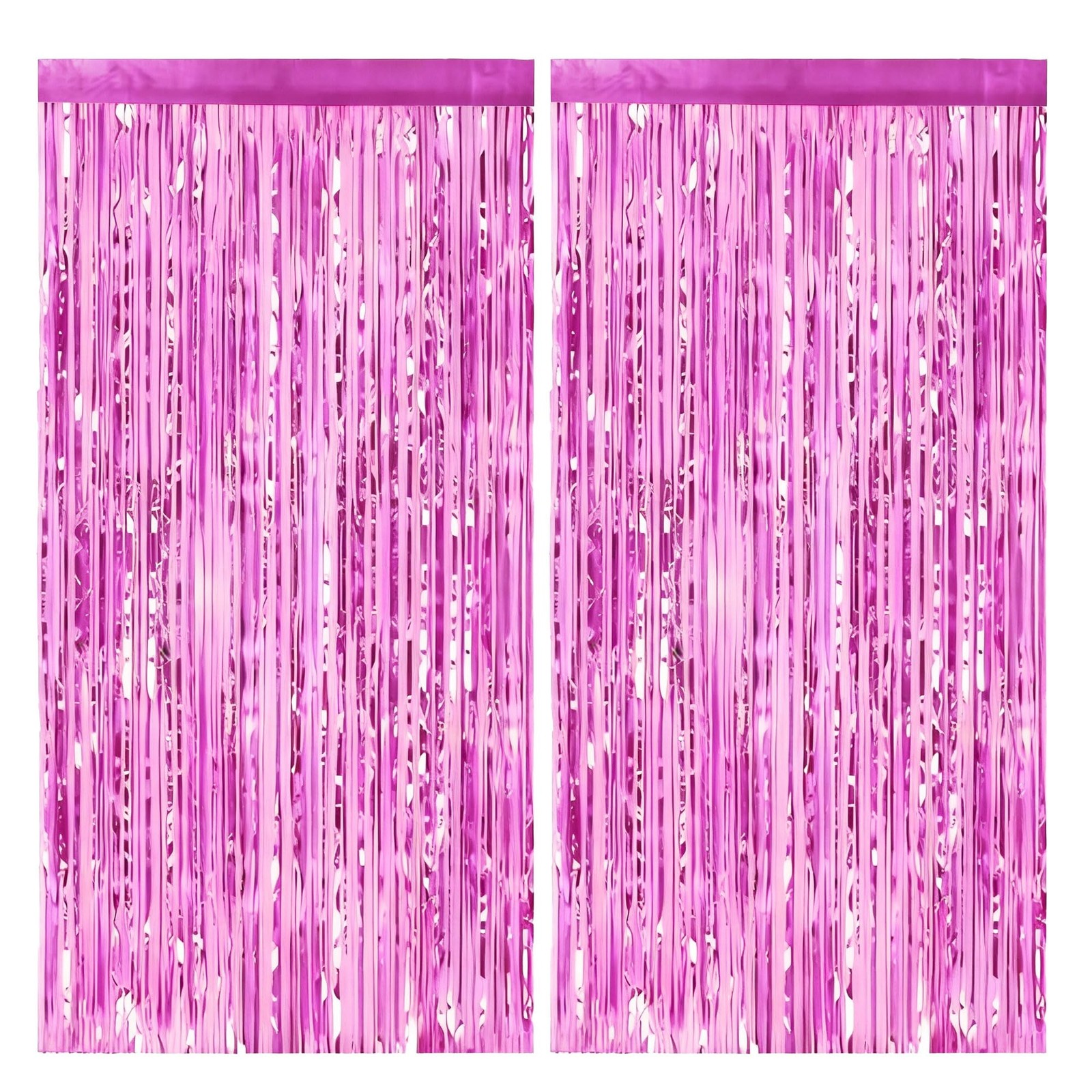 1 PC 3.28 x 6.56 Ft Metallic Foil Fringe Curtains Streamer Photo Backdrop