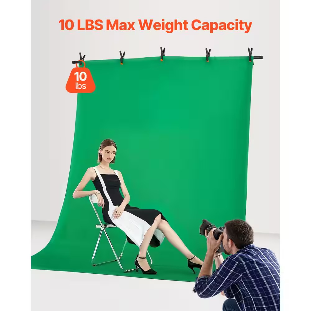5 X 6.5 Ft. Adjustable Backdrop Stand, Portable, Projector Screen Stand, Wedding