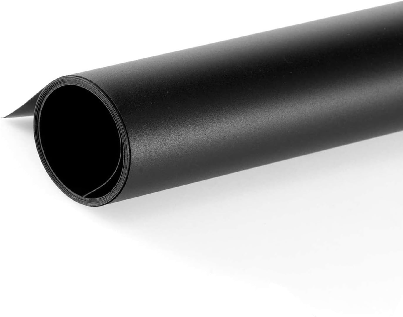 Versatile 15.7×26 Inch Matte & Smooth Black PVC Backdrop for Travel Photography