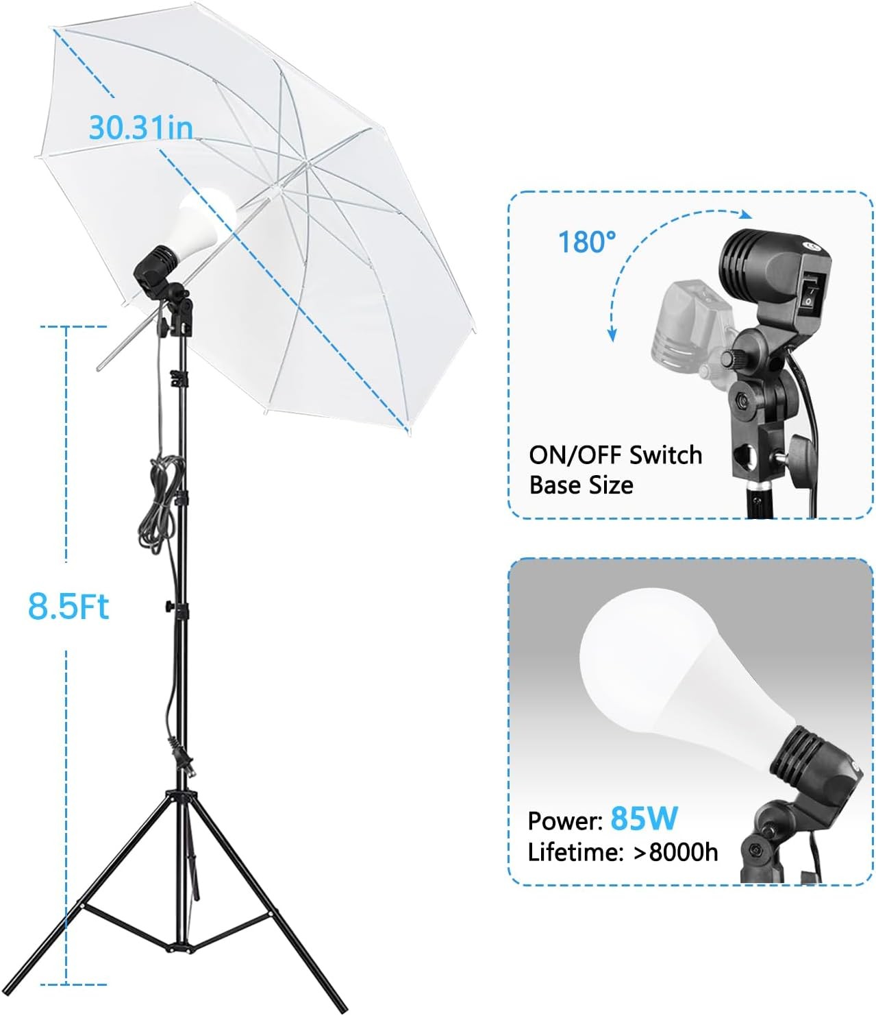 10 x 8.5 ft Photography Photo Video Studio Background Stand Support Kit