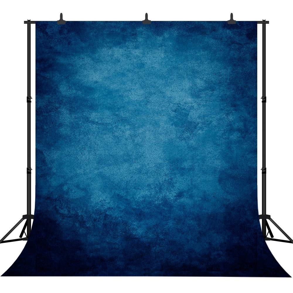 8x8ft Retro Art Blue Portrait Backdrop Graduation Photo Prop PGT030E Vinyl