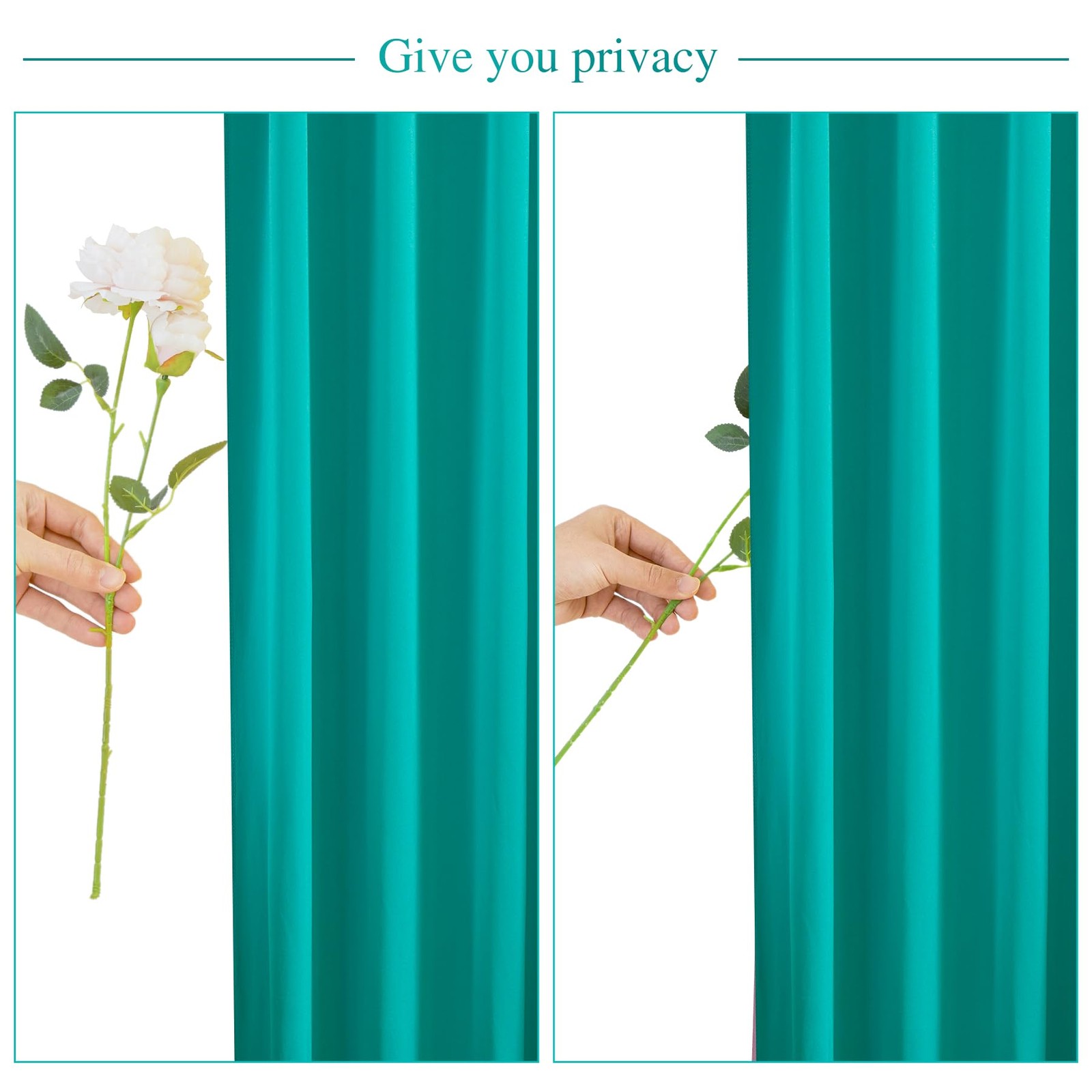 10×10 FT Turquoise Backdrop Curtain Wrinkle Free Drapes 5×10 FT 2 Panels