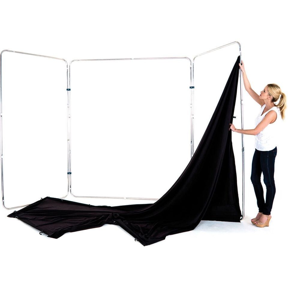Two New Manfrotto / Lastolite Panoramic Backgrounds ( 13′ x 7.5′ ) BLACK & WHITE