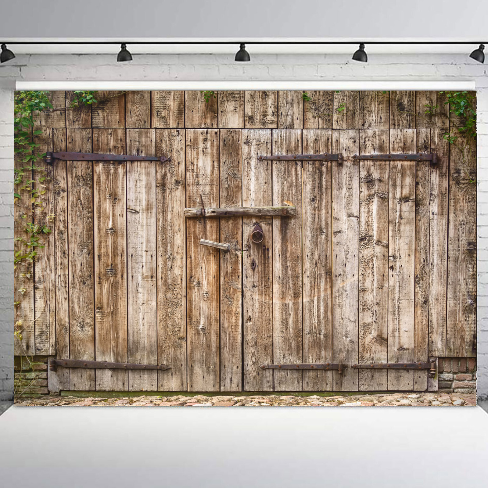 10x8ft Vintage old Farmhouse Rustic Wood Barn Photo Background Studio Props