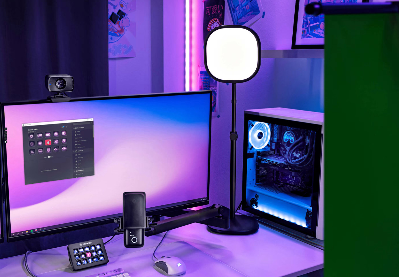 Elgato Key Light Air Professional LED Panel 1400 Lumens Podcasting Video