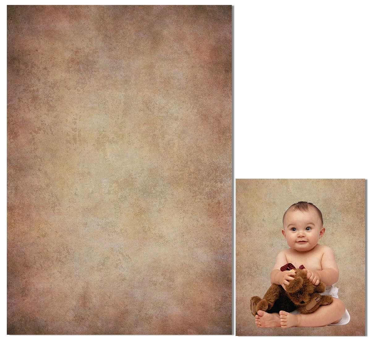 5×7 Ft Brown Rust Abstract Photography Backdrop Mottled Background