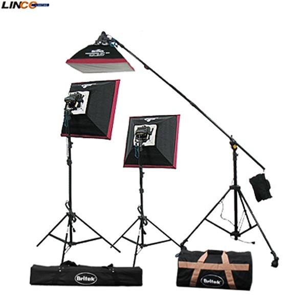 Britek Halogen Light Kit Softbox Light Video Photography Lighting Studio 10011