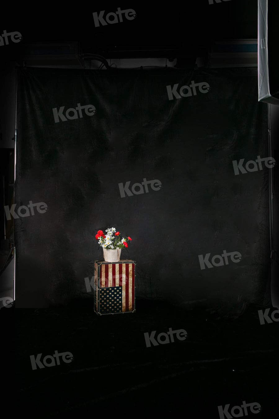 10x12ft Solid Black Microfiber Photography Backdrop Seamless NonReflective Stud