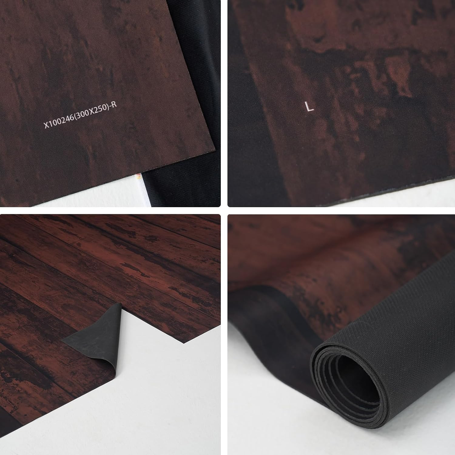 Rustic Brown Wood Floor Backdrop Photography Floor Mats Rubber Floor Mat Wooden