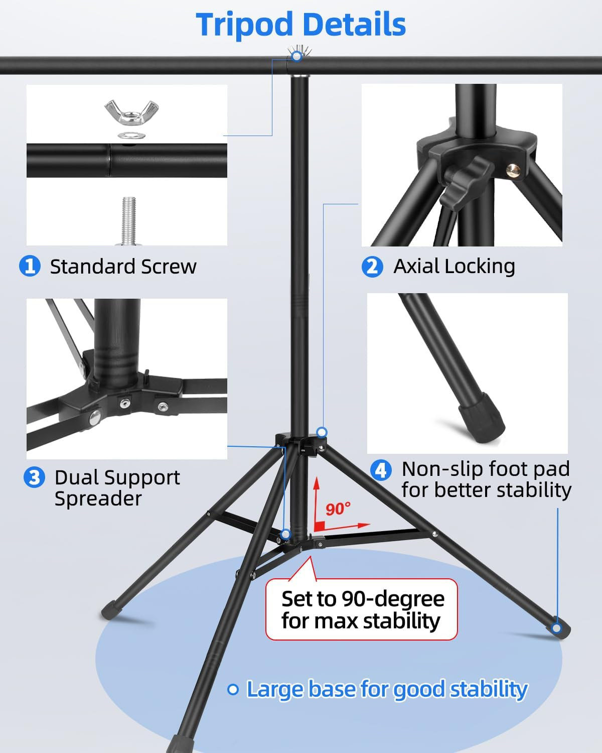Green Screen Backdrop Kit, 8X6.8Ft Wider Green Screen with Stand, Portable Chrom
