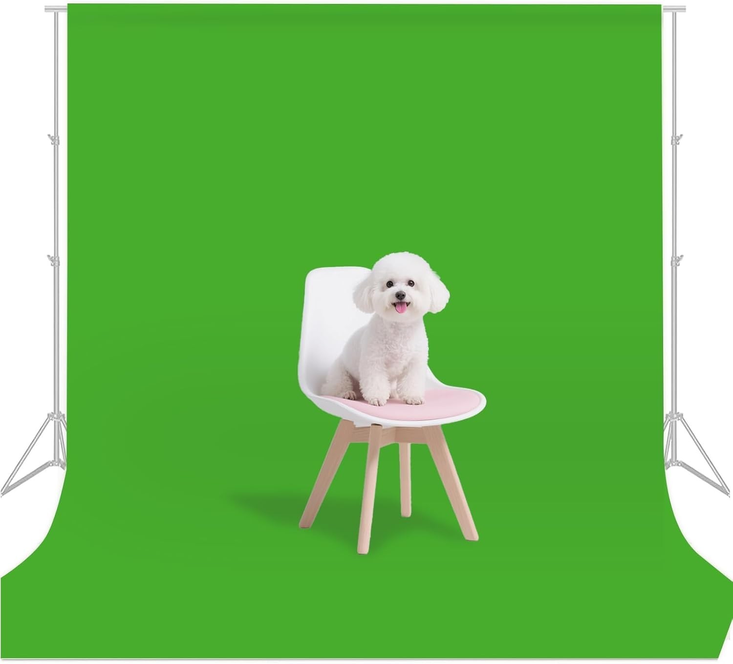 Professional 8x10FT Chroma Key Green Screen – Perfect for Live Streaming & Zoom