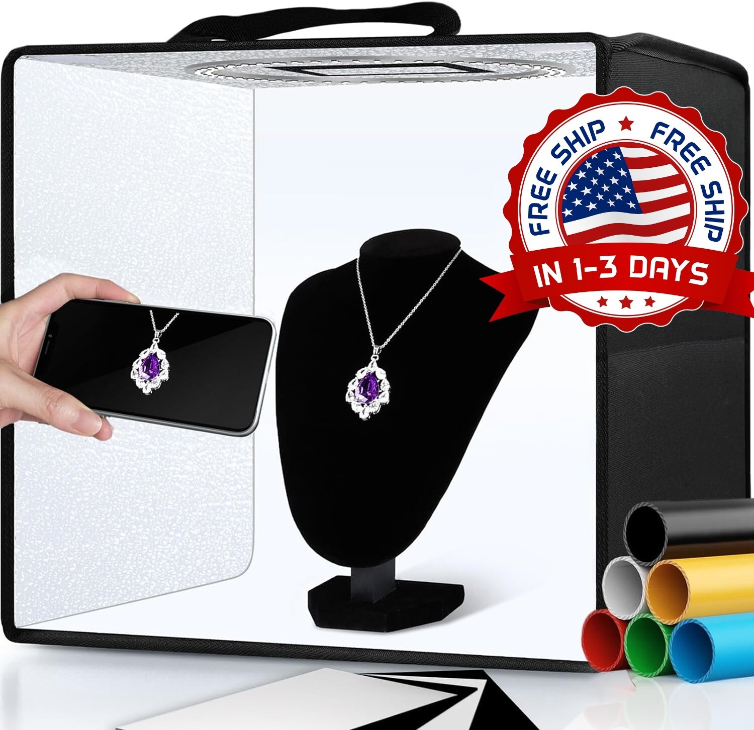 Caja de estudio fotográfico para artículos pequeños Fotografía de productos NEW