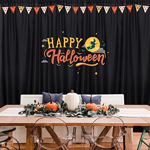 Black Backdrop Curtain for Party Black Background Curtains Rod Pocket Backdro…