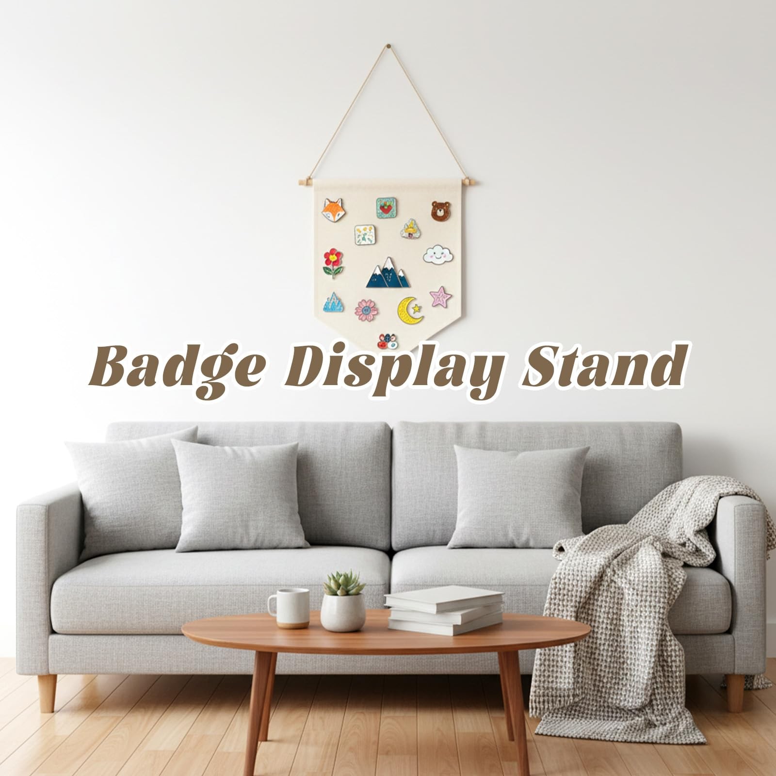 3 PCS Blank Canvas Banner for Wall Decor, Hanging Canvas Flag Pin Banners for…