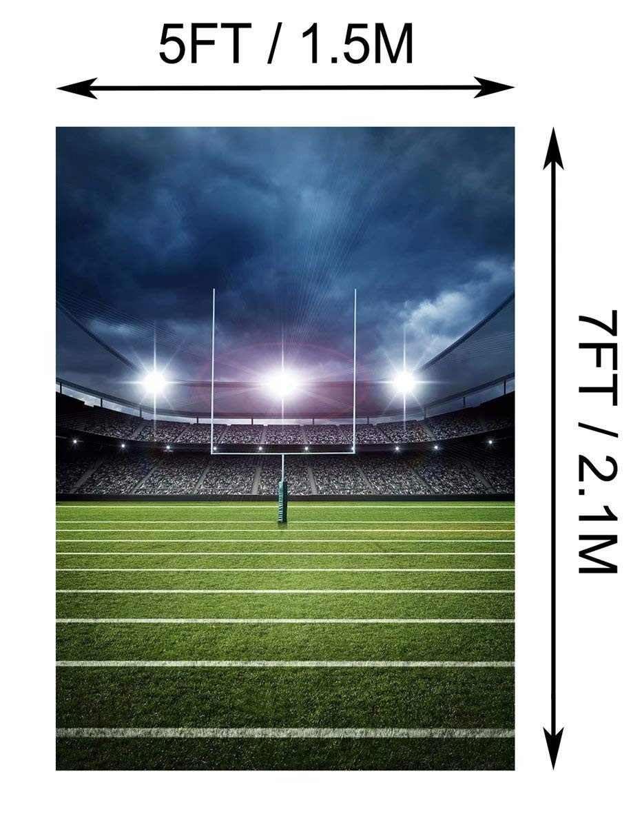 5x7ft Fabric Football Stadium Sports Theme Birthday Party Backdrop Prop