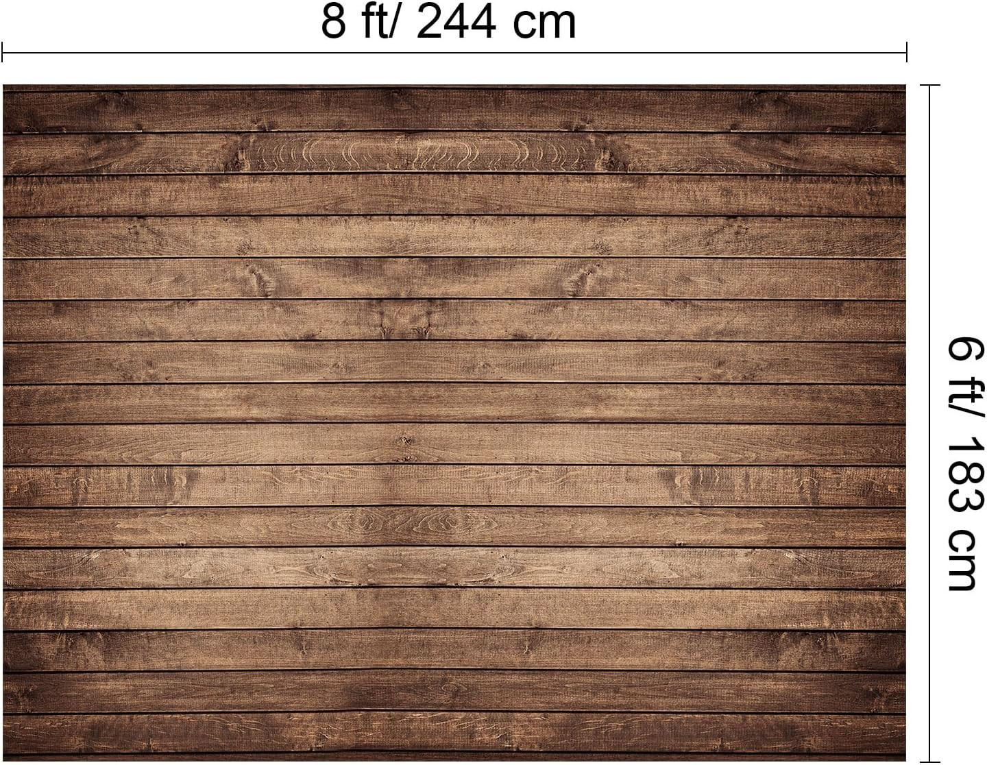 Brown Wood Backdrop for Photography Rustic Wooden Photo Backdrop Decorations Ret