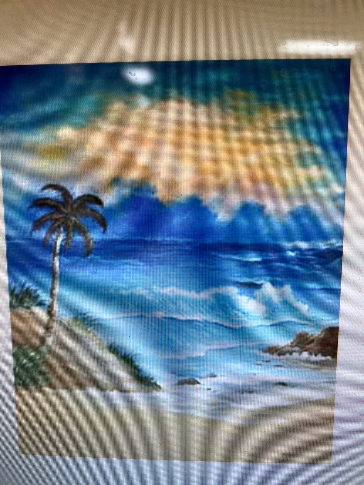 10*20 Ft Muslin 100% Airbrush Painted Photo Beach Backdrop Background 42-511