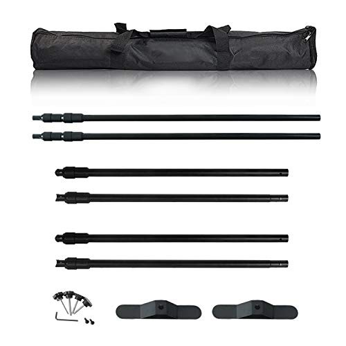 10 x 8 ft Heavy Duty Backdrop Banner Stand Kit, Adjustable Photography Step