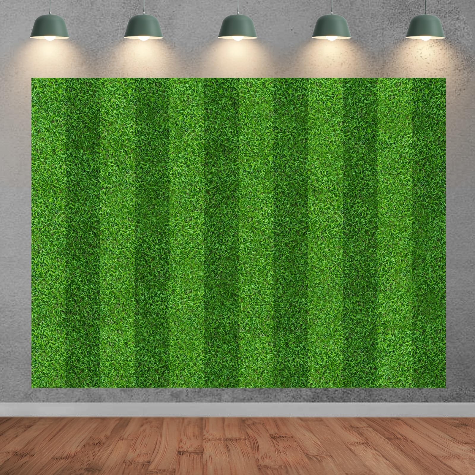 7x5ft Green Grass Field Backdrop Soccer Football Stadium Game Lawn Background…
