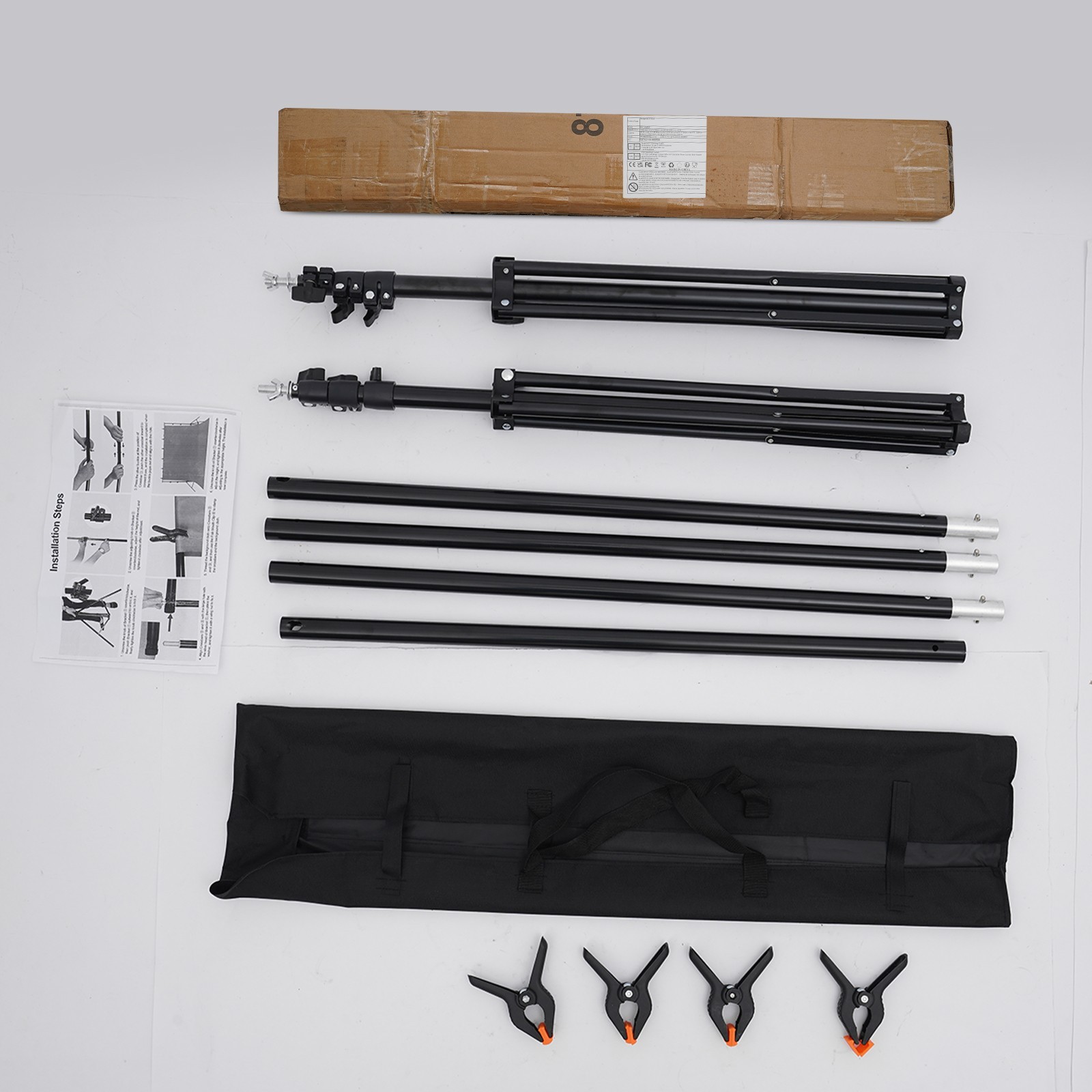 Backdrop Stand Photo Studio Adjustable Background Rack for Parties Photography
