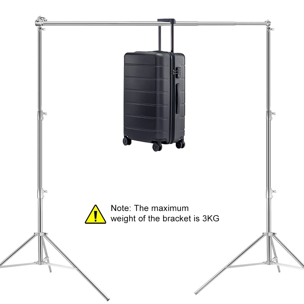 Stainless Steel Backdrop Stand 9.5ftx10ft Photo Stand for Backdrop Video Adju…