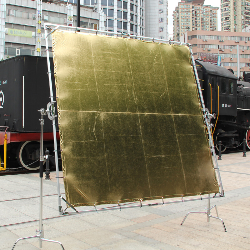 12’x12′ 12×12 3.6×3.6m Golden Reflector Cloth overhead butterfly reflect bounce