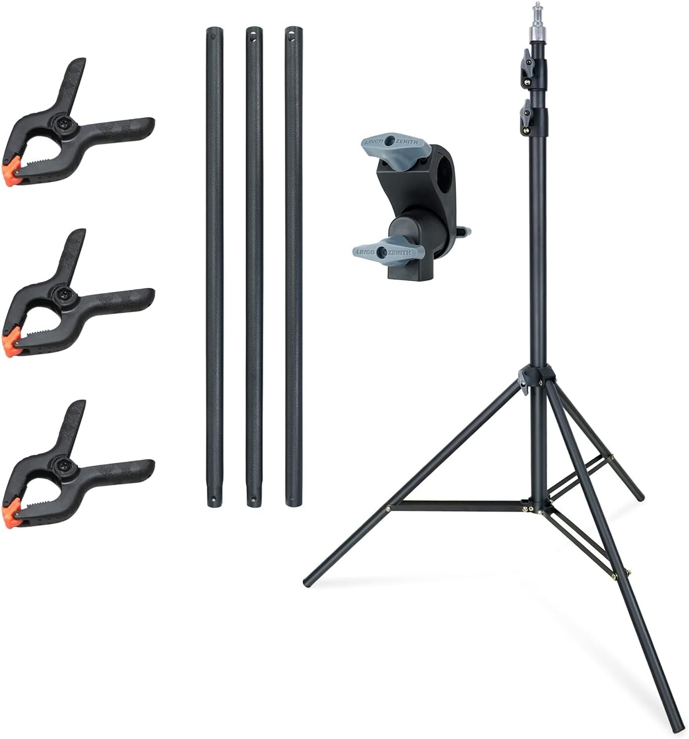 LINCO Photo T-Shape Backdrop Stand Background Backdrops Support Kit – 4197T