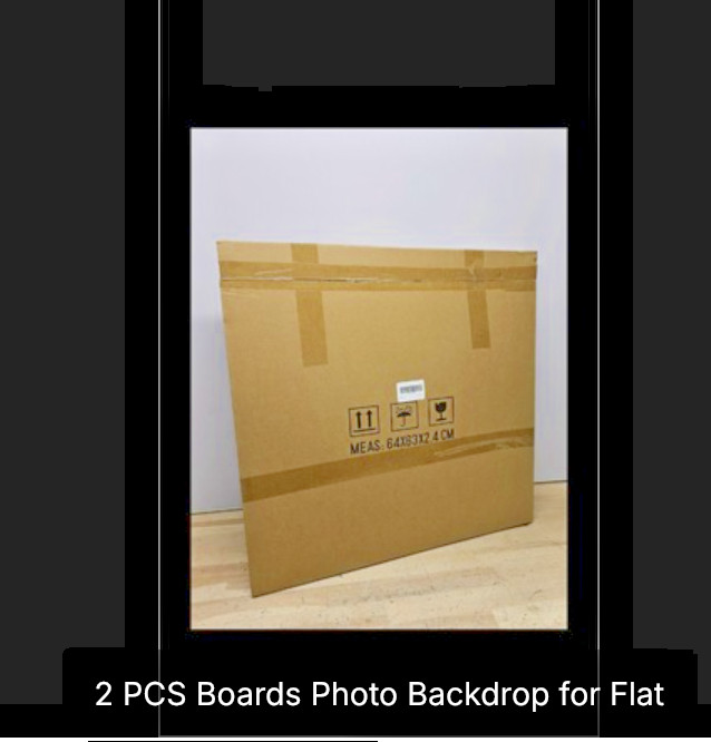 2 PC Photography Background 24×24 Inch, BEIYANG (Black Walnut+ Dark Gray+ White)