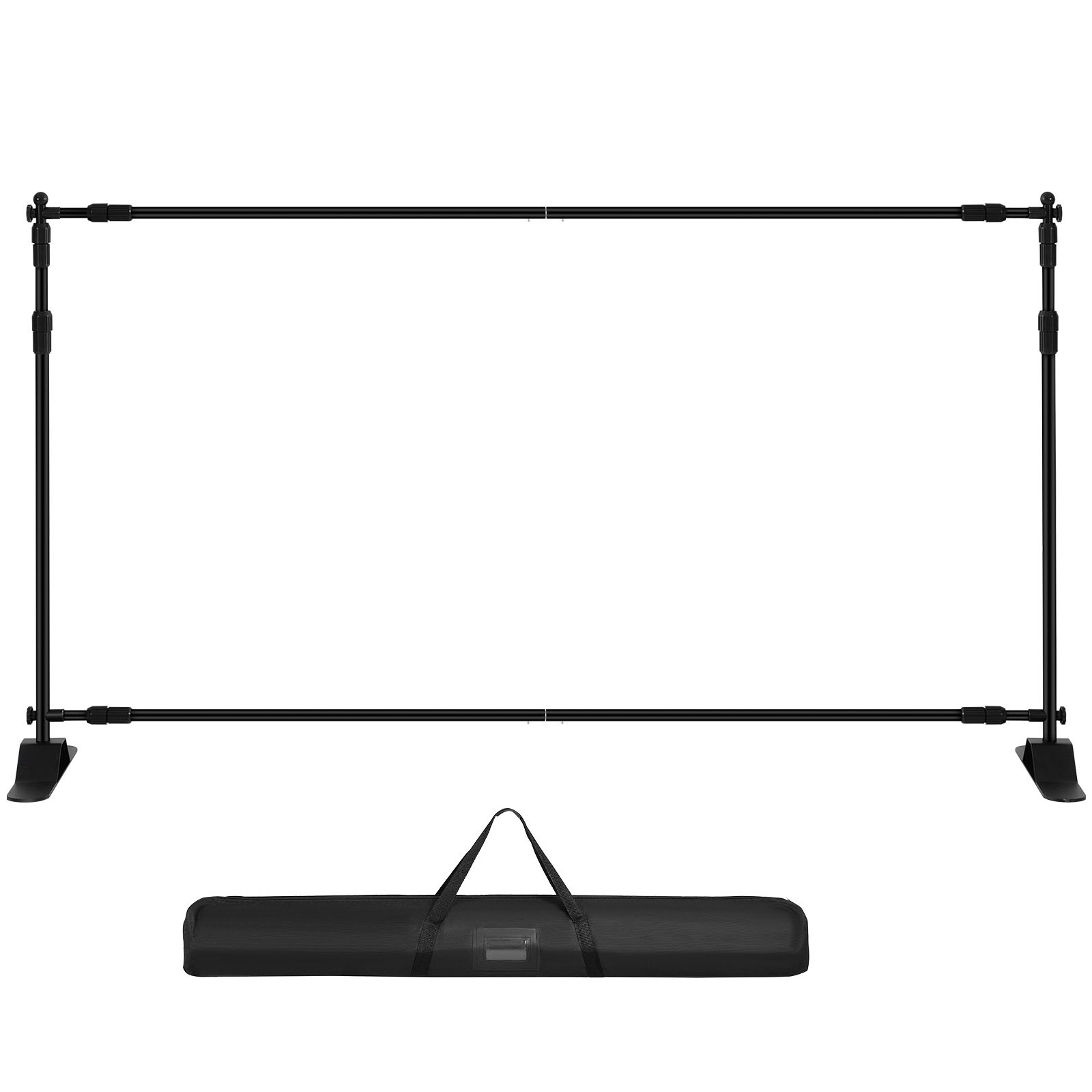 Uimoso Newest Step and Repeat 5.6’x3.6′-10’x8′ Telescopic Backdrop Banner Stand