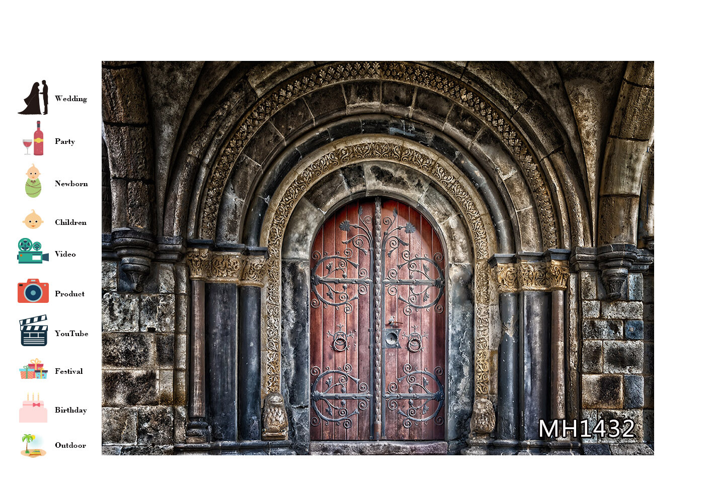 10x8ft Rustic old House Palace Vintage Wood Door Photo Background Vinyl Backdrop