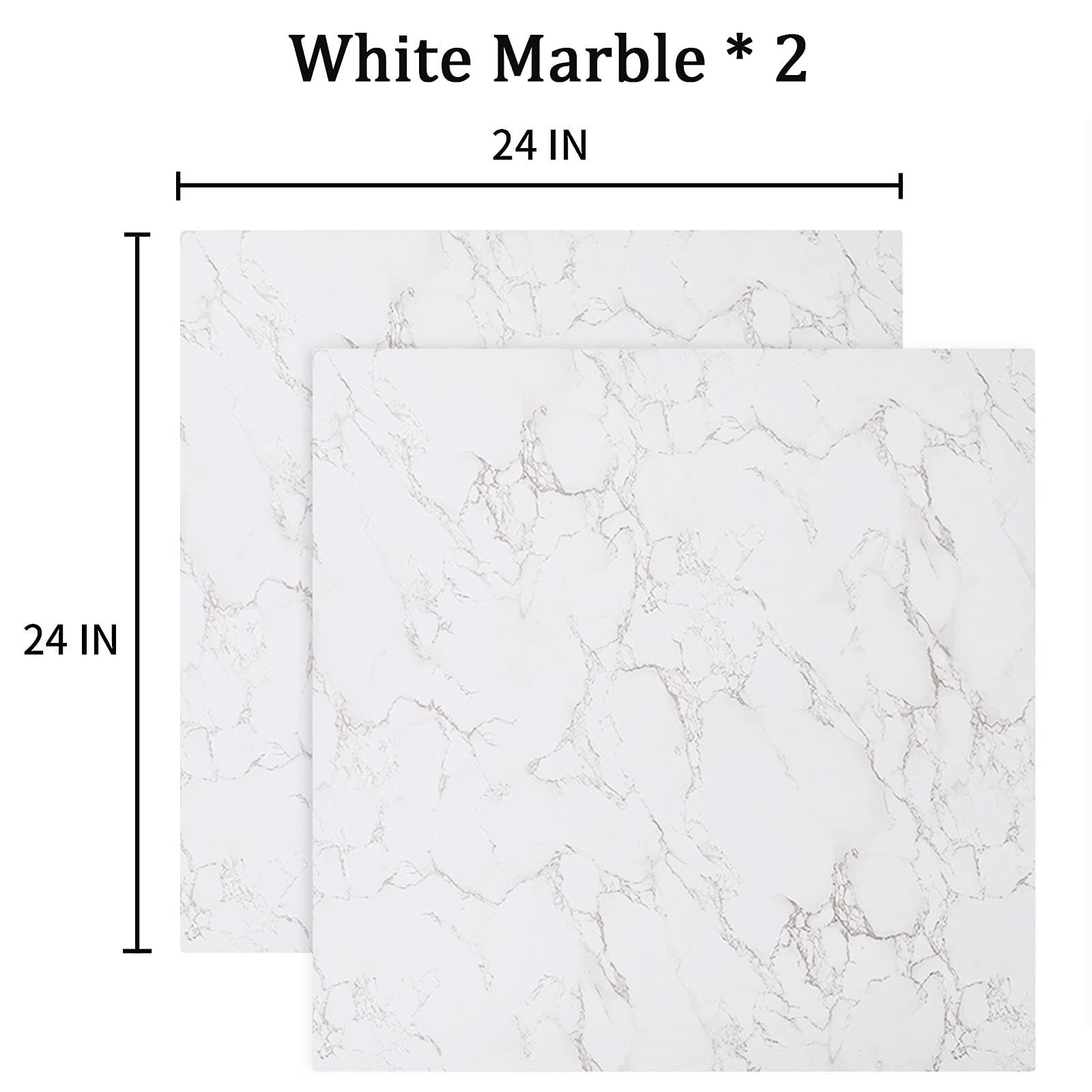 2 PCS Boards Photo Backdrop 2 Marbles Texture for Flat Lay, Food Photography …