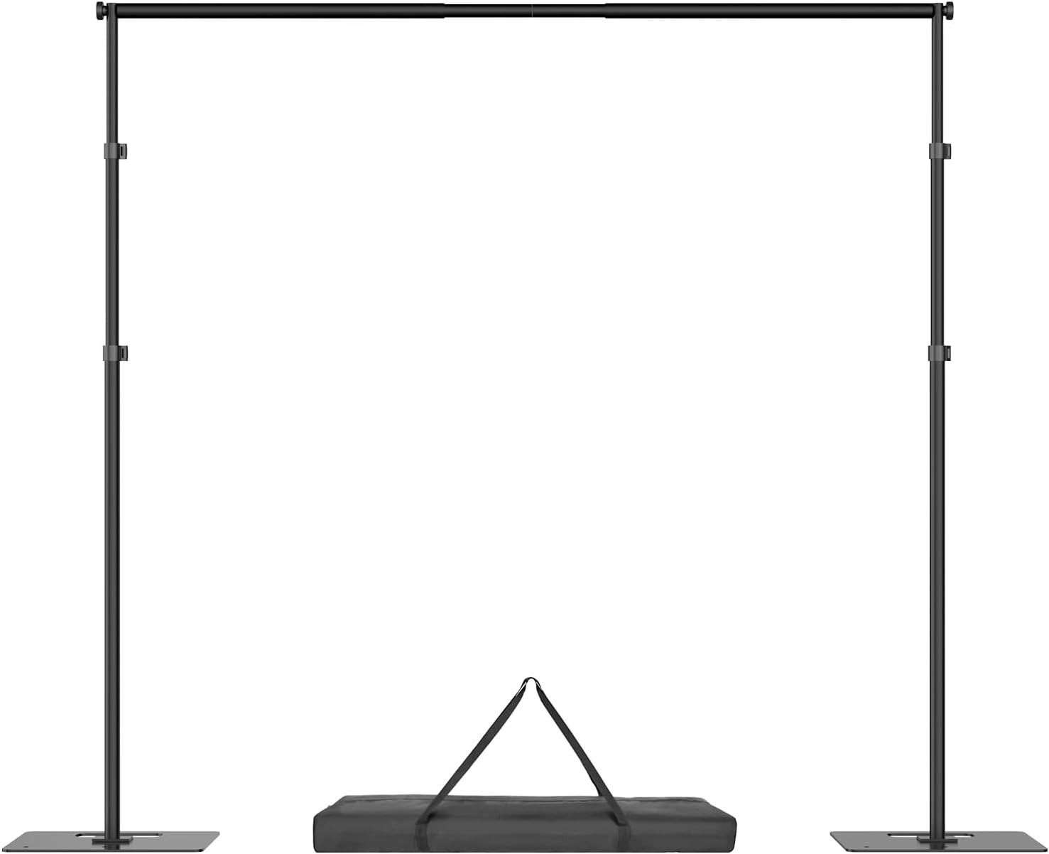 8.5X10Ft Backdrop Stand, Adjustable Photography Background Frame, Heavy Duty Pip